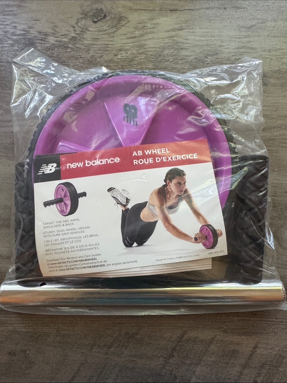 New Balance fitness Ab Wheel Ab Roller in Purple